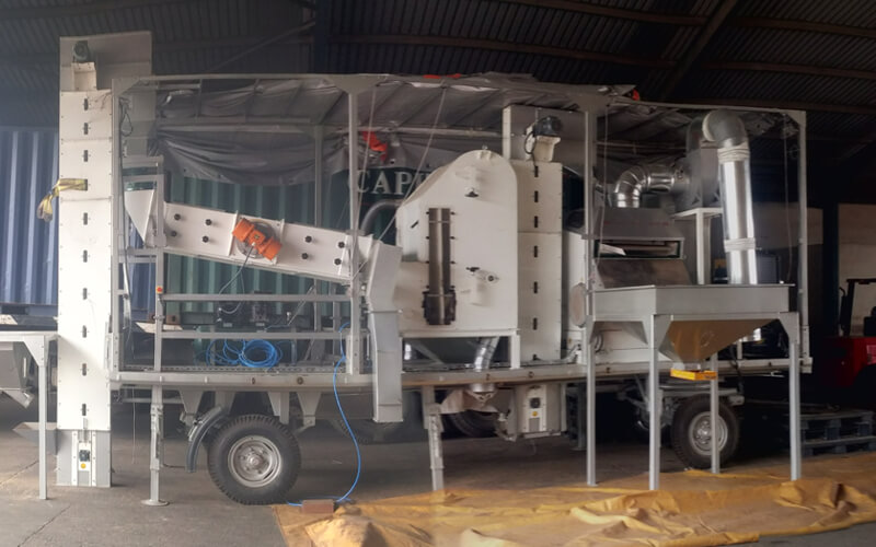 Nigeria Mobile Sesame Seed Cleaning Plant